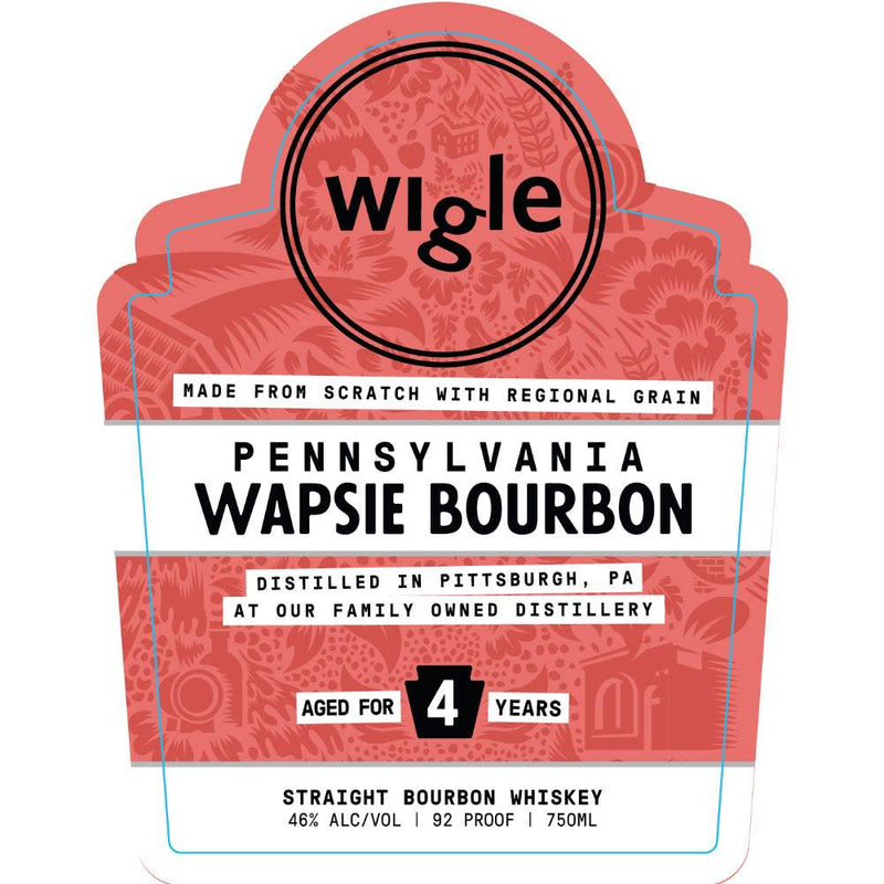 Wigle 4 Year Old Pennsylvania Wapsie Bourbon Whiskey