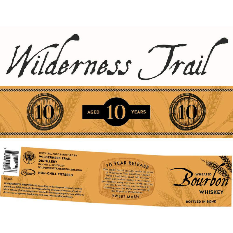 Wilderness Trail 10 Year Wheated Bourbon Bottled in Bond (10th Anniversary)