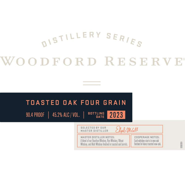 Woodford Reserve Toasted Oak Four Grain 2023 Bourbon Whiskey