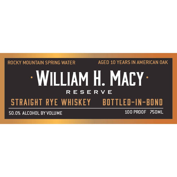Woody Creek Distillers William H. Macy Reserve Straight Rye Whiskey