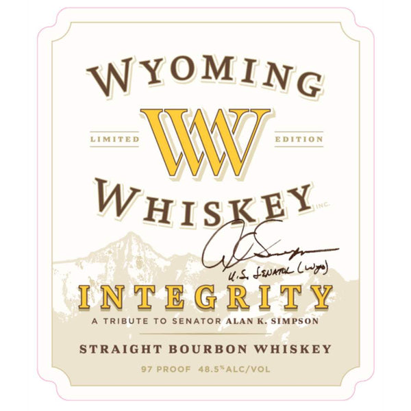 Wyoming Whiskey Integrity Straight Bourbon Whiskey